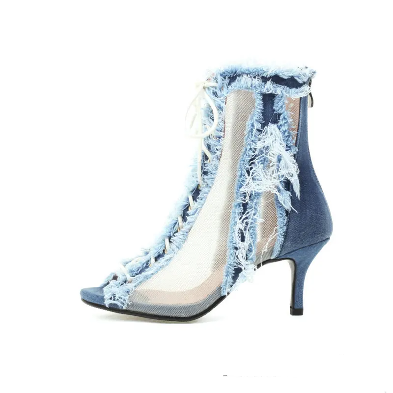Annabelle Denim High Heels