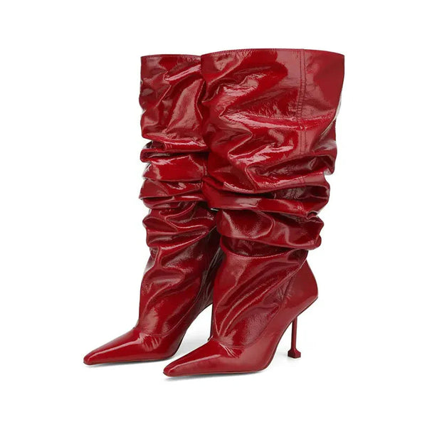 GlossAura High-Heeled Boots