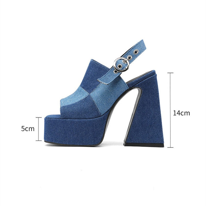 Rico Denim High Heels