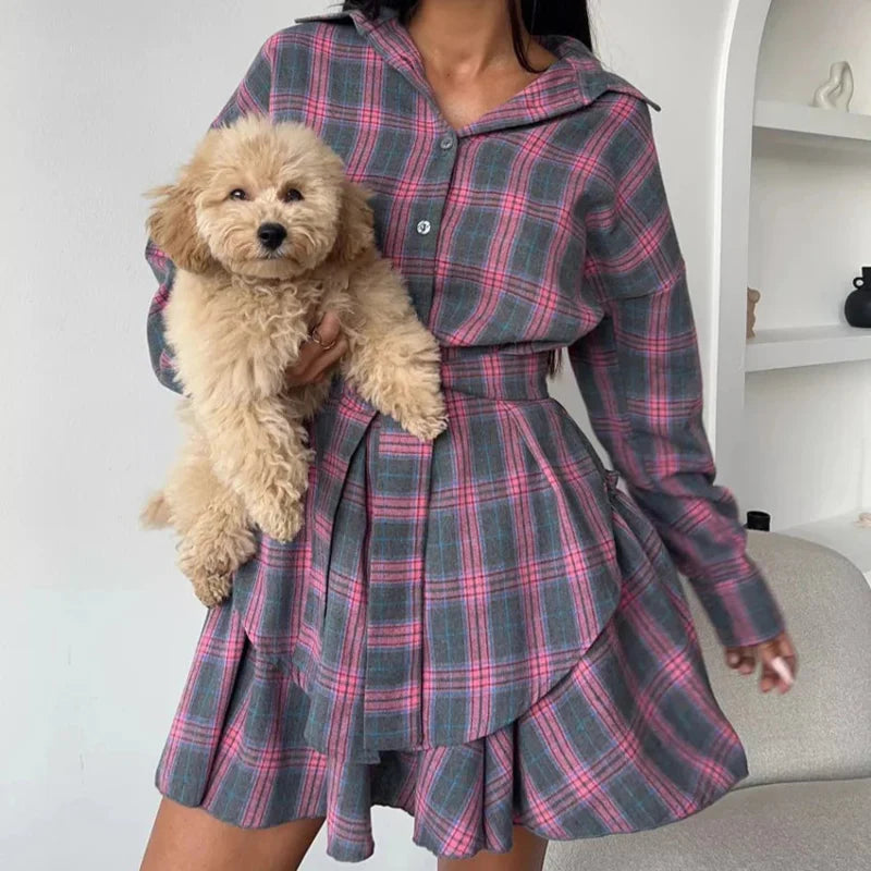 PlaidEuphoria Mini Skirt