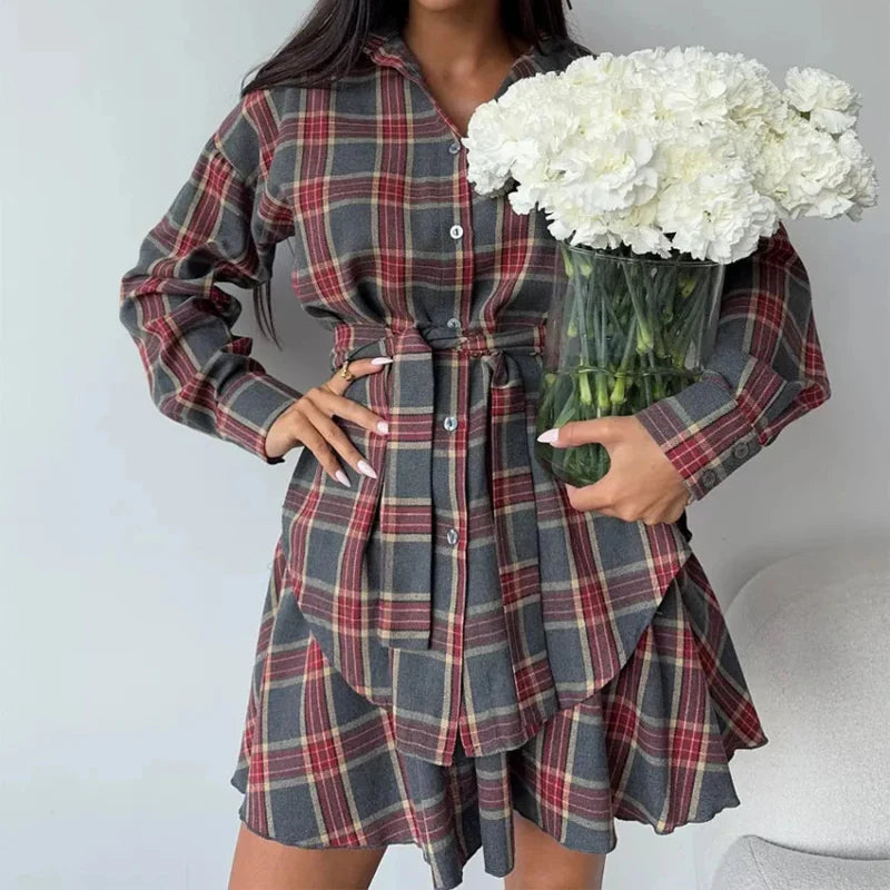 PlaidEuphoria Mini Skirt